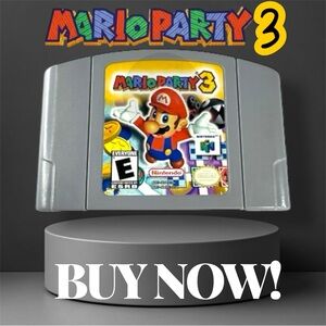 Nintendo Mario Party 3 Cartridge - Silver